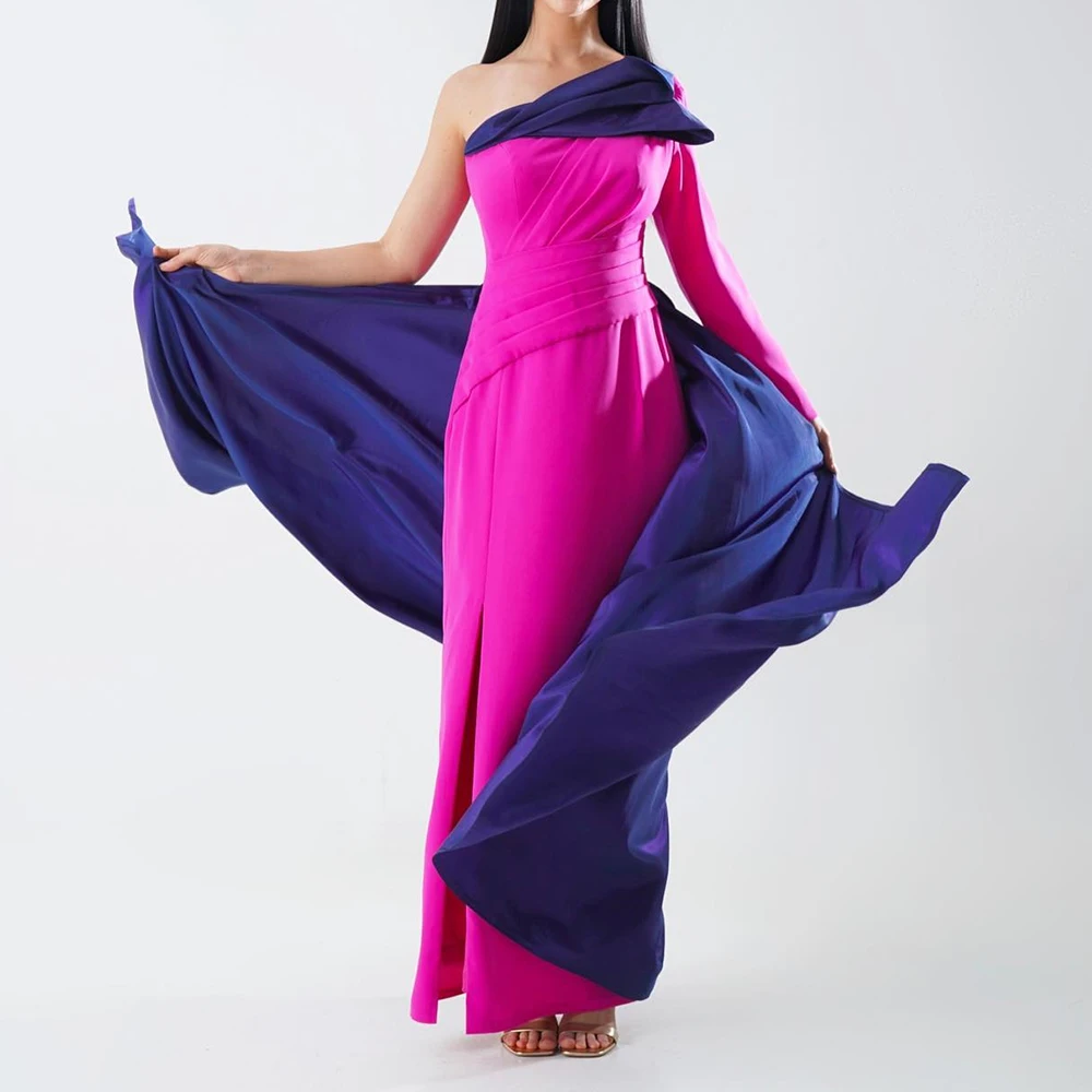 Customized Delicate Jersey One Shoulder Evening Dress Graceful Long Sleeves Celebrity Gowns Saudi Arabia 2025 Custom
Customized Delicate Jersey One Shoulder Evening Dress Graceful Long Sleeves Celebrity Gowns Saudi Arabia 2025 Custom