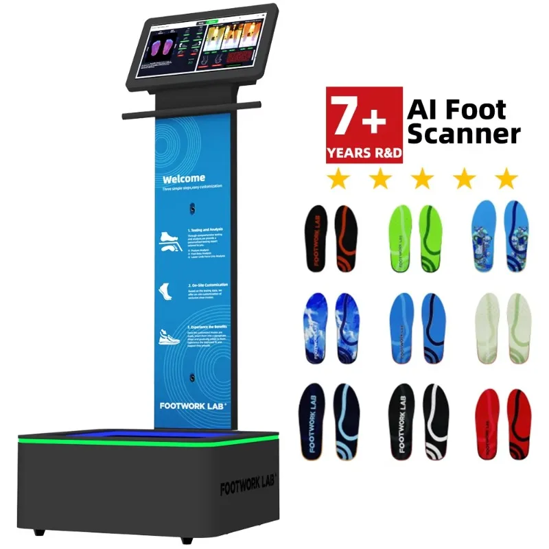 AI Foot Scanner USB Interface Gait Analysis Insole Making Machine Arch Support Foot Orthotic Insoles Scanner
AI Foot Scanner USB Interface Gait Analysis Insole Making Machine Arch Support Foot Orthotic Insoles Scanner