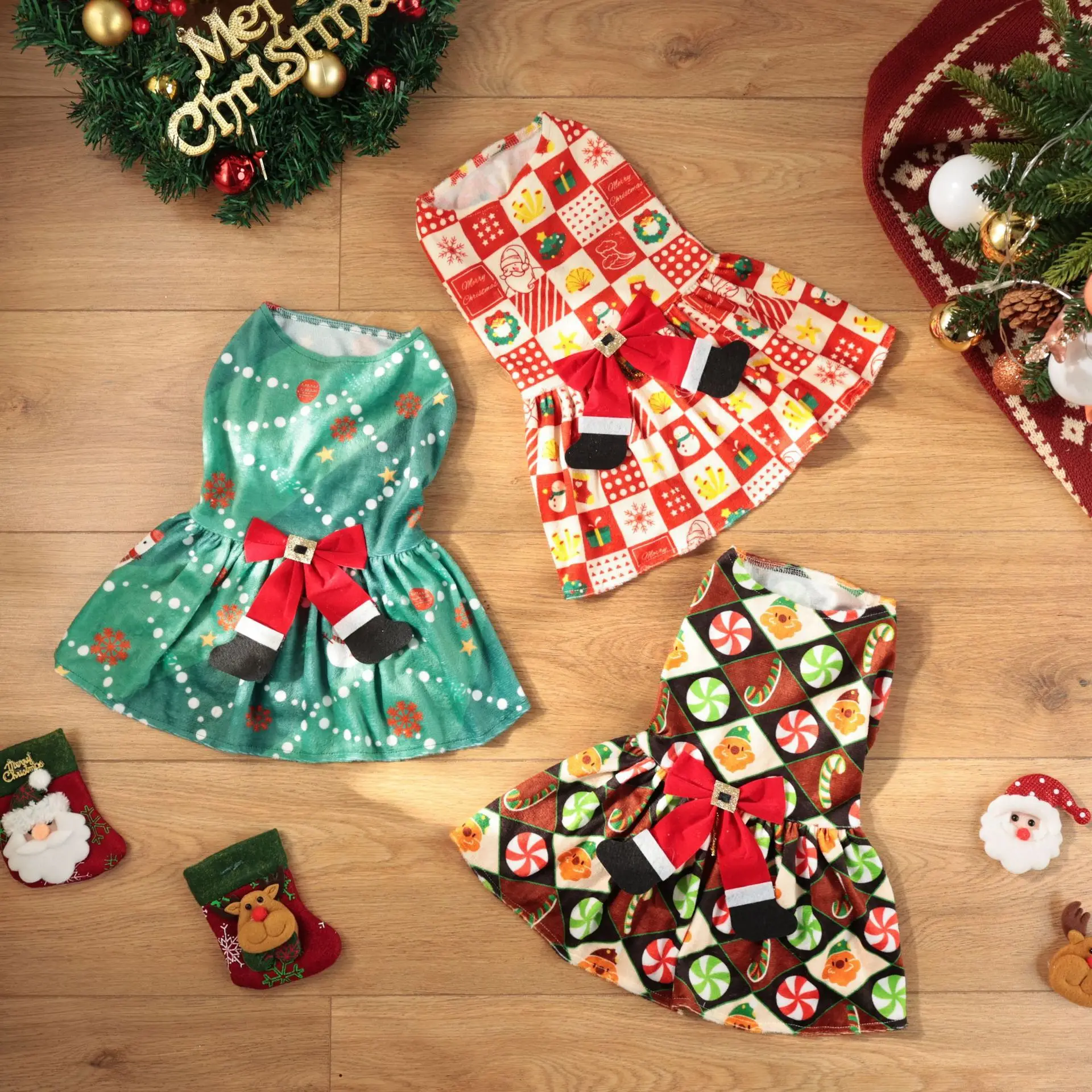 New Crystal Velvet Pet Christmas Stocking Skirt Teddy Bikini Bear Cute Decoration Skirt Pet Dog Christmas Party Clothes
New Crystal Velvet Pet Christmas Stocking Skirt Teddy Bikini Bear Cute Decoration Skirt Pet Dog Christmas Party Clothes