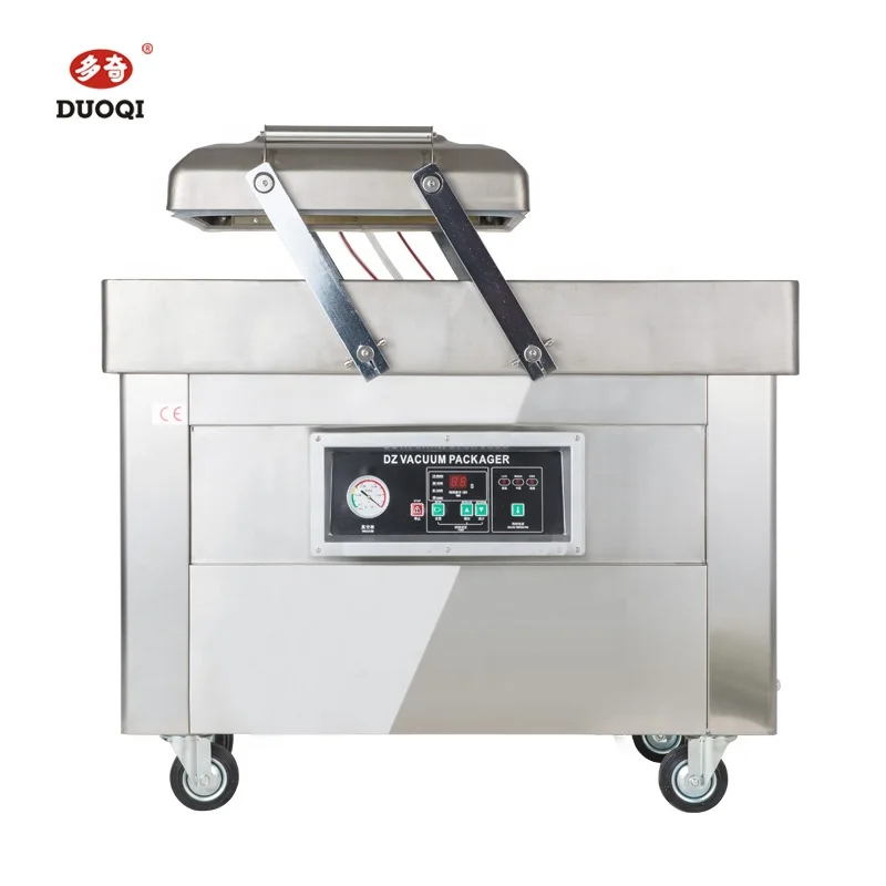 DUOQI DZ(Q)-400/2SB Stand Double Chamber Packer with Fish,steak,hardware ,liquid Beef Vacuum Packaging Machine Vacuum Sealer
DUOQI DZ(Q)-400/2SB Stand Double Chamber Packer with Fish,steak,hardware ,liquid Beef Vacuum Packaging Machine Vacuum Sealer