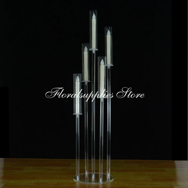 4PCS 2020 New Acrylic Centerpiece Wedding Decoration Candelabra 5 Arm Candle Holder Decorative Clear Candlestick
4PCS 2020 New Acrylic Centerpiece Wedding Decoration Candelabra 5 Arm Candle Holder Decorative Clear Candlestick