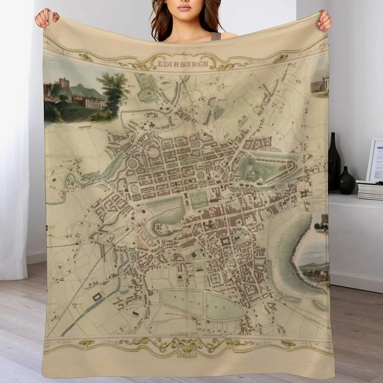 Vintage Edinburgh Scotland Map (1851) Throw Blanket Machine Washable Soft Warm Blanket
Vintage Edinburgh Scotland Map (1851) Throw Blanket Machine Washable Soft Warm Blanket