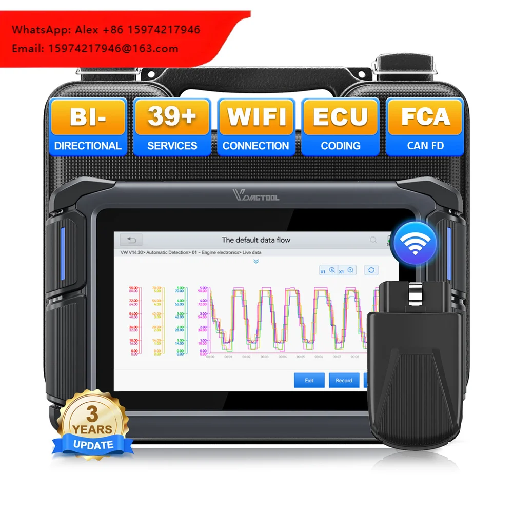 EU USA Warehouse VD70S Wireless Scanner Auto Diagnostic Scanner Programming EUC Coding Car Key Reader For All Key Lost With FCA
EU USA Warehouse VD70S Wireless Scanner Auto Diagnostic Scanner Programming EUC Coding Car Key Reader For All Key Lost With FCA