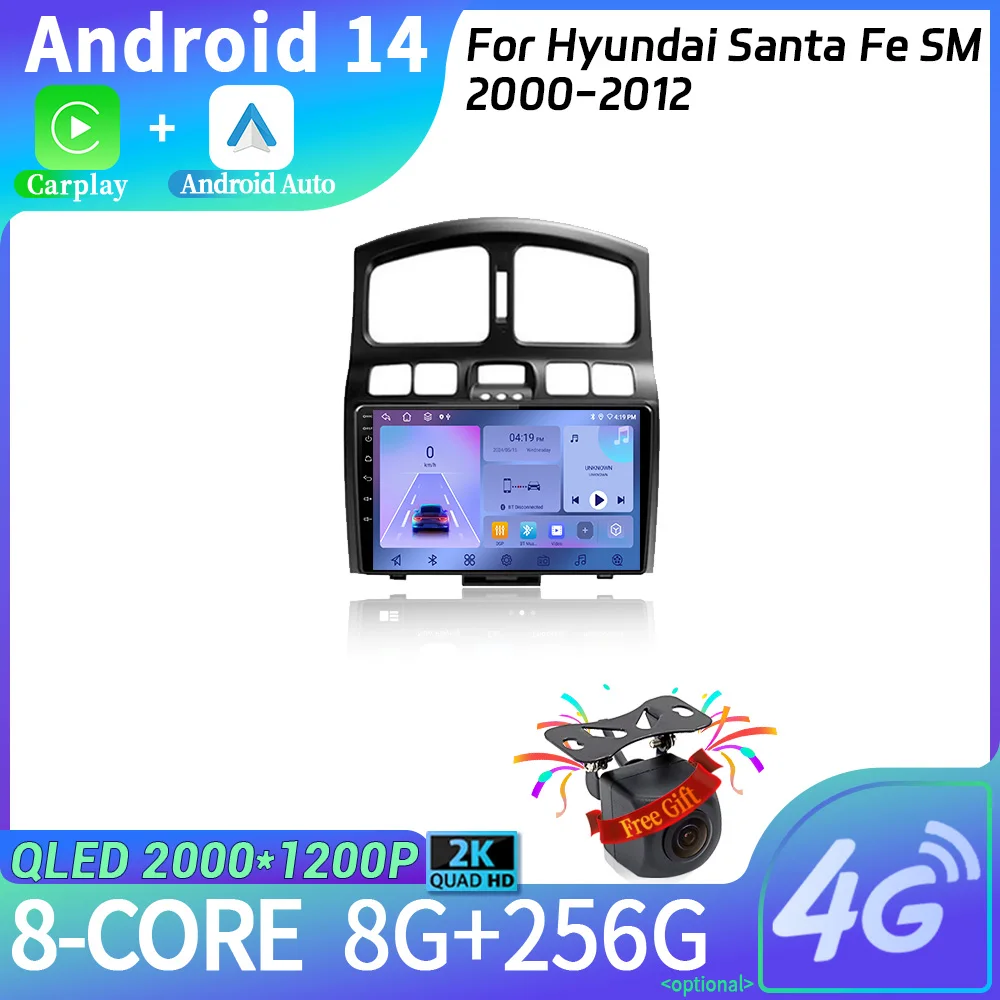 Android 14 для Hyundai Santa Fe SM 2000-2012 мультимедийная навигация беспроводной Carplay стерео экран автомобильное радио
Android 14 для Hyundai Santa Fe SM 2000-2012 мультимедийная навигация беспроводной Carplay стерео экран автомобильное радио