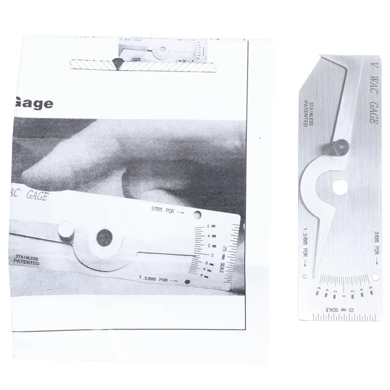 ABZY-4X V-WAC Biting Edge Welding Gauge Welder Welding Inspect Metric Single Weld Gage
ABZY-4X V-WAC Biting Edge Welding Gauge Welder Welding Inspect Metric Single Weld Gage