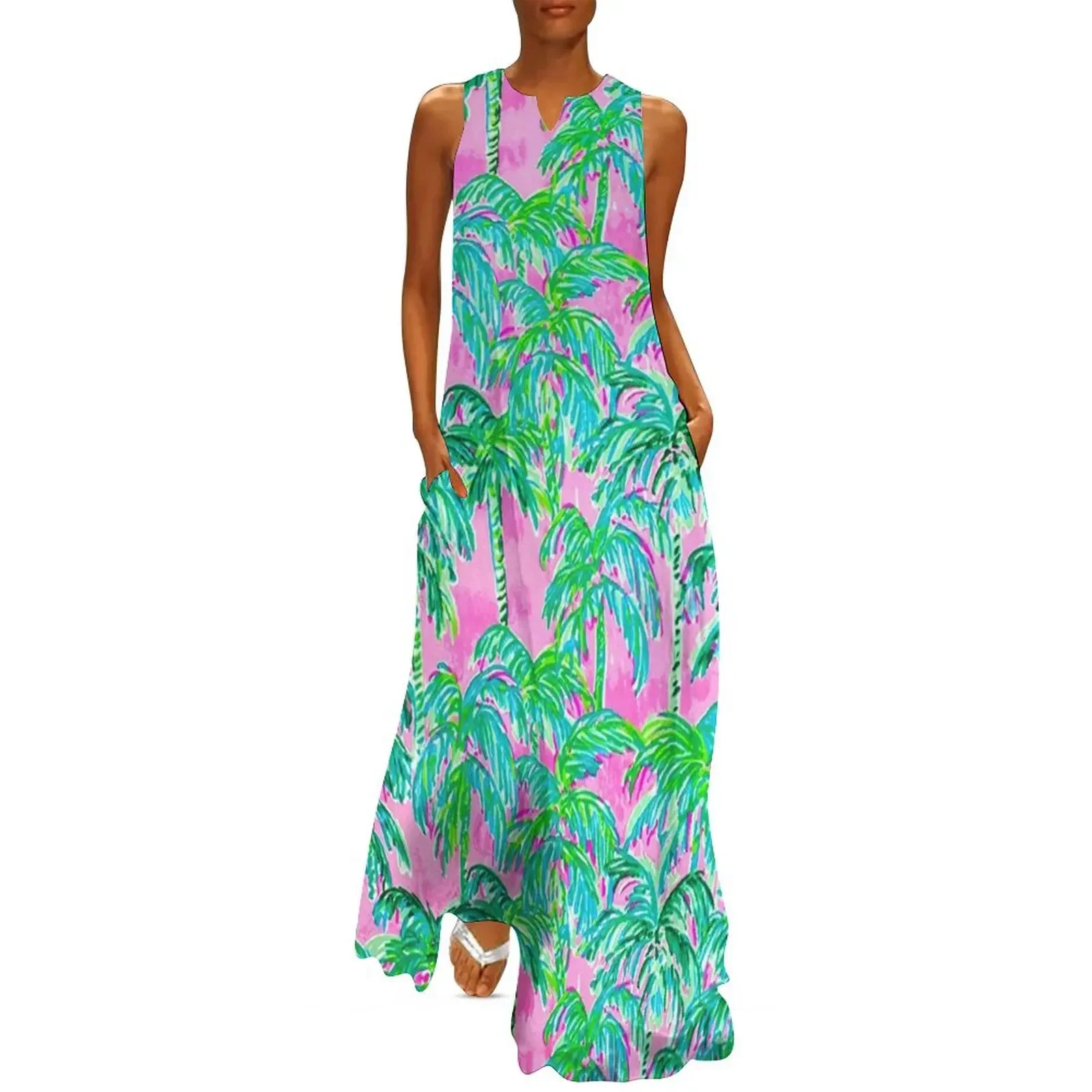 The Pink Green Coconut Trees Long Dress dress summer 2025 women luxury evening dresses for women 2025 Dress
The Pink Green Coconut Trees Long Dress dress summer 2025 women luxury evening dresses for women 2025 Dress