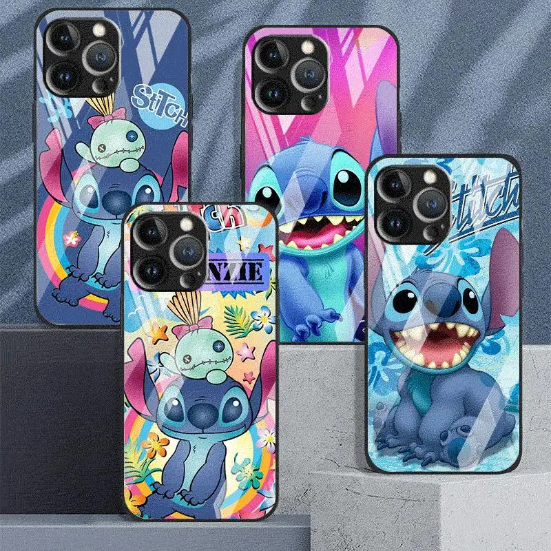 Disney Stitch Cartoon Glass Case For Apple iPhone 11 14 15 Pro Max 13 12 Mini 7 8 Plus XR X XS 6 6S SE Phone Case Bumper Shell
Disney Stitch Cartoon Glass Case For Apple iPhone 11 14 15 Pro Max 13 12 Mini 7 8 Plus XR X XS 6 6S SE Phone Case Bumper Shell