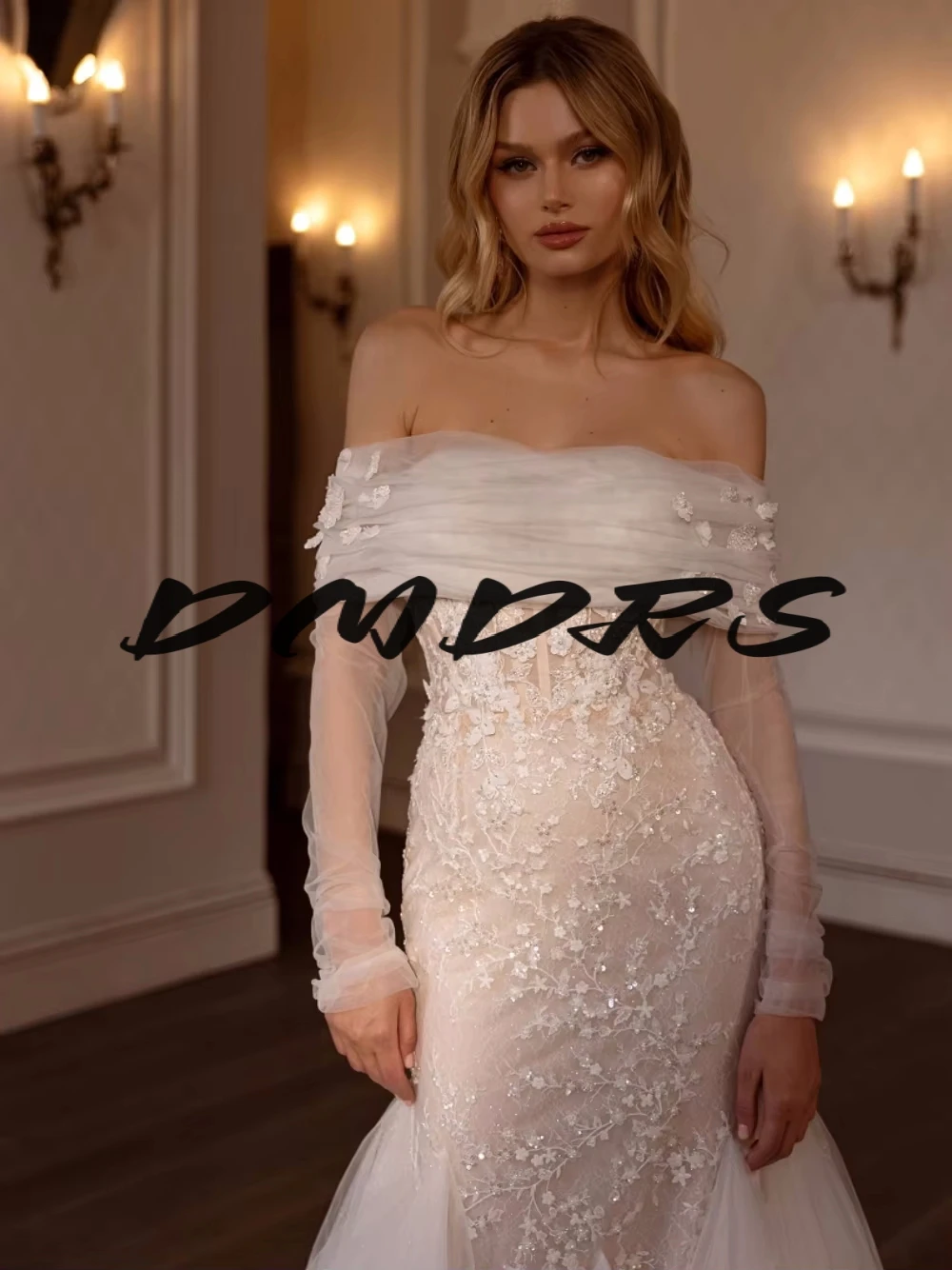 Romantic Off the Shoulder Appliques Wedding Dresses Customized Mermaid Dress For Bride Shiny Dreamy Bridal Gown Vestido De Novia
Romantic Off the Shoulder Appliques Wedding Dresses Customized Mermaid Dress For Bride Shiny Dreamy Bridal Gown Vestido De Novia