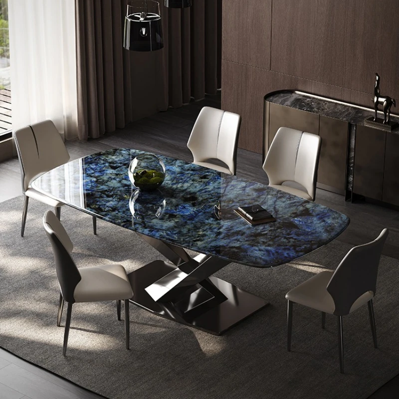 Italian light luxury natural marble dining table supercrystalline stone small apartment rectangular high-end household dining
Italian light luxury natural marble dining table supercrystalline stone small apartment rectangular high-end household dining