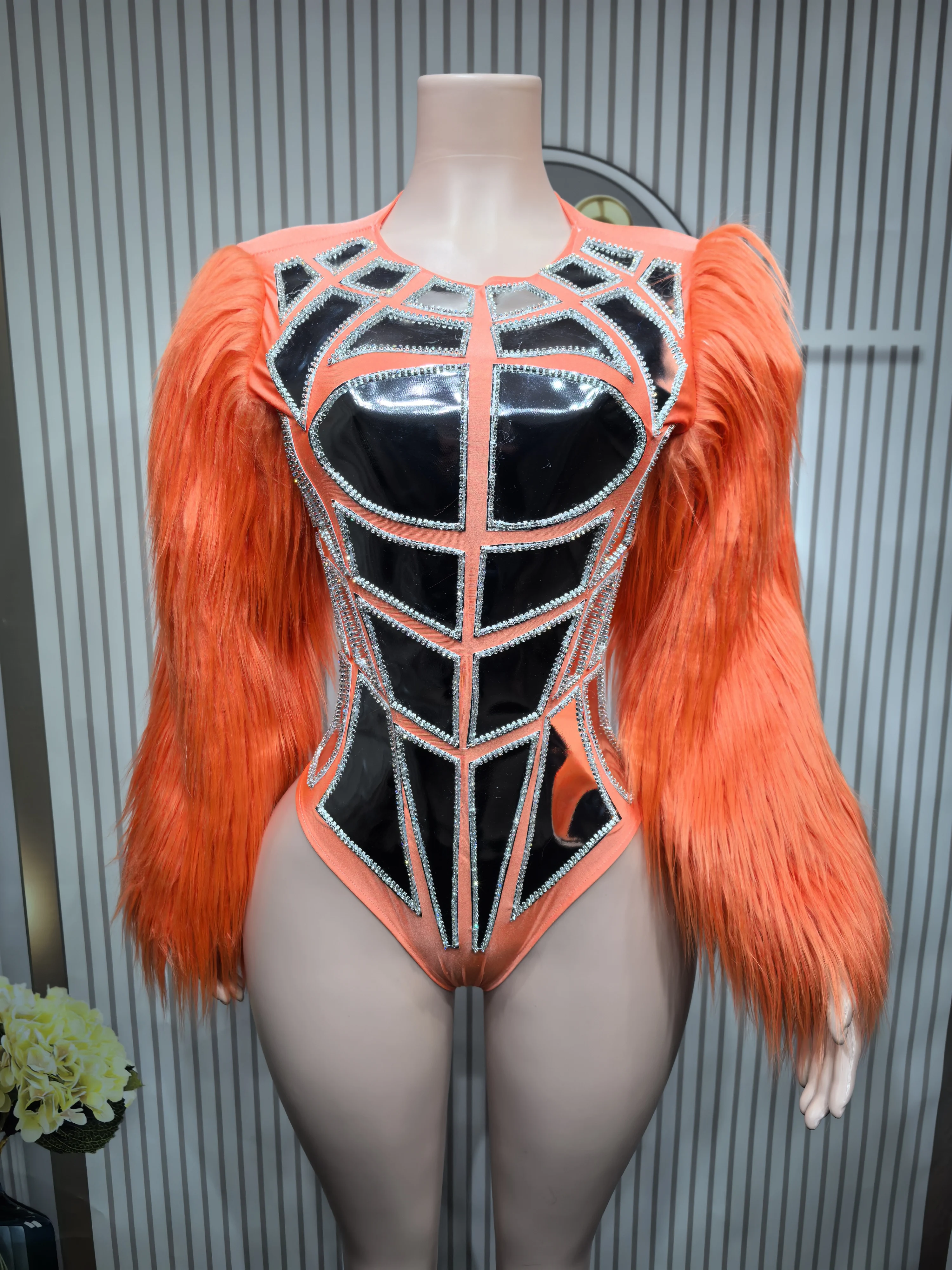 Women's Velvet Bubble Sleeve Mirror Muscle Bodysuit Armor Style Catsuit for Nightclub Stage Show Dance Outfit DJ Bar Costume
Women's Velvet Bubble Sleeve Mirror Muscle Bodysuit Armor Style Catsuit for Nightclub Stage Show Dance Outfit DJ Bar Costume