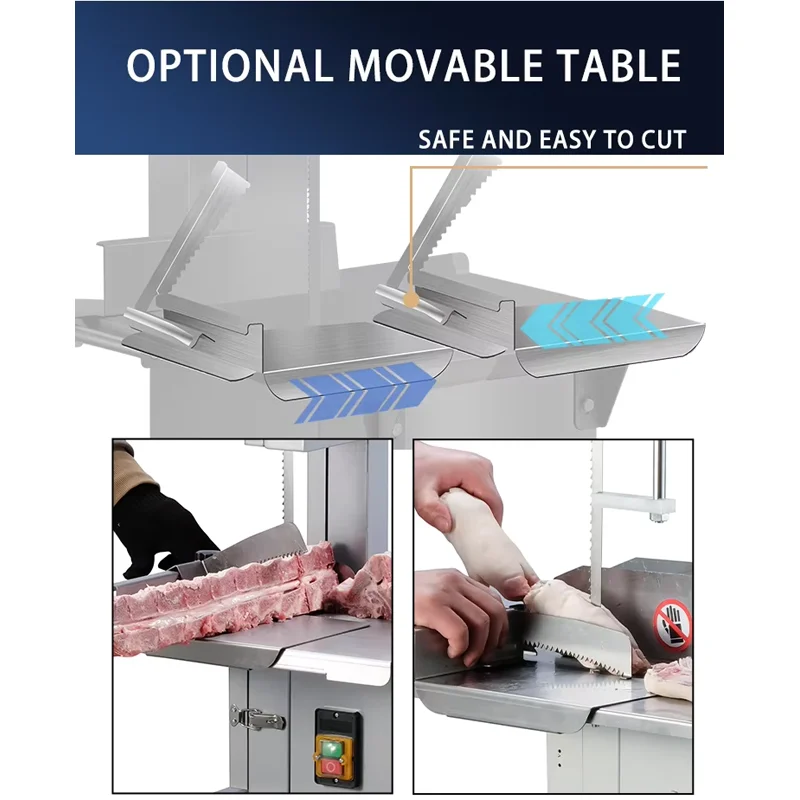 Stainless Steel Commercial Cutting Saw For Butcher Shop Frozen Pork Beef Rib And Animal Cutting Processing
Stainless Steel Commercial Cutting Saw For Butcher Shop Frozen Pork Beef Rib And Animal Cutting Processing