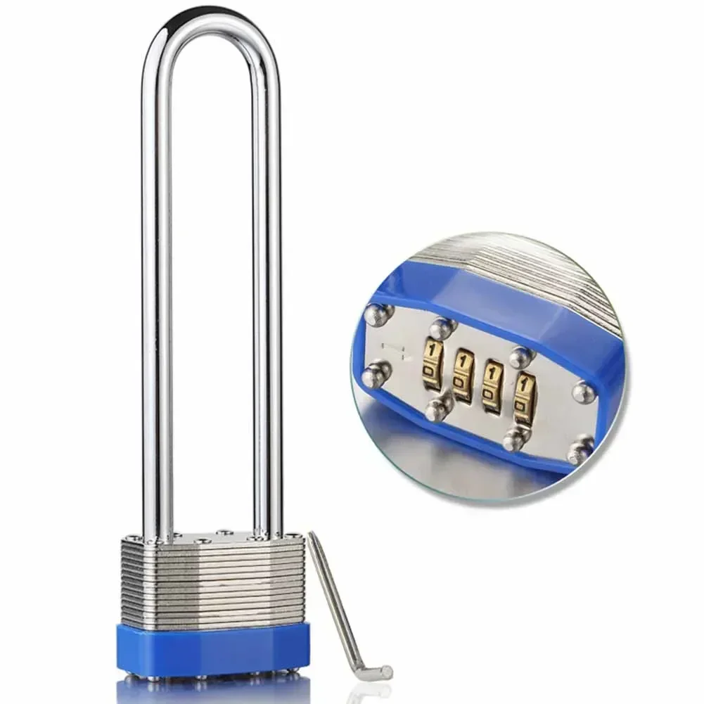 1pc Outdoor Padlock Four-digit Thousand-layer Lock Combination Padlock Long Combination Padlock Anti-theft Hierarchical Padlocks
1pc Outdoor Padlock Four-digit Thousand-layer Lock Combination Padlock Long Combination Padlock Anti-theft Hierarchical Padlocks