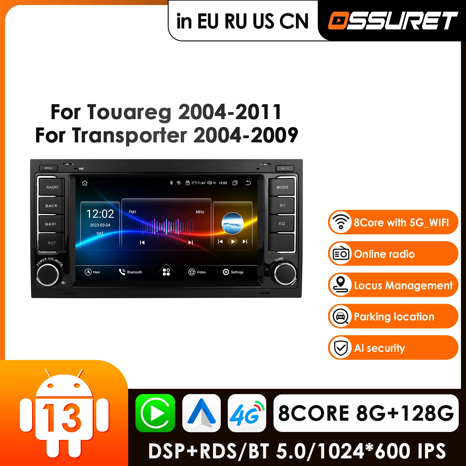 7'' AI Car Intelligent Systems 4G Android 13 Car Radio for VW Volkswagen Touareg Transporter T5 Multivan Multimedia Video Player
7'' AI Car Intelligent Systems 4G Android 13 Car Radio for VW Volkswagen Touareg Transporter T5 Multivan Multimedia Video Player