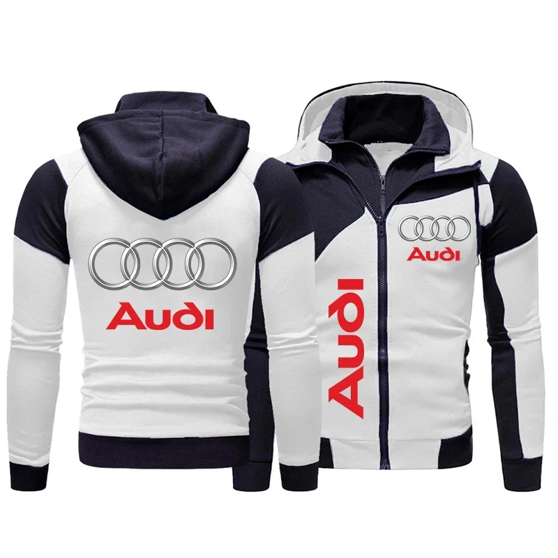 Autumn Men's Audi Logo Print Hoodie Zip Sweatshirt Thicken Fleece Warm Casual Cardigan Streetwear Biker Jacket Male Audi Clothes
Autumn Men's Audi Logo Print Hoodie Zip Sweatshirt Thicken Fleece Warm Casual Cardigan Streetwear Biker Jacket Male Audi Clothes