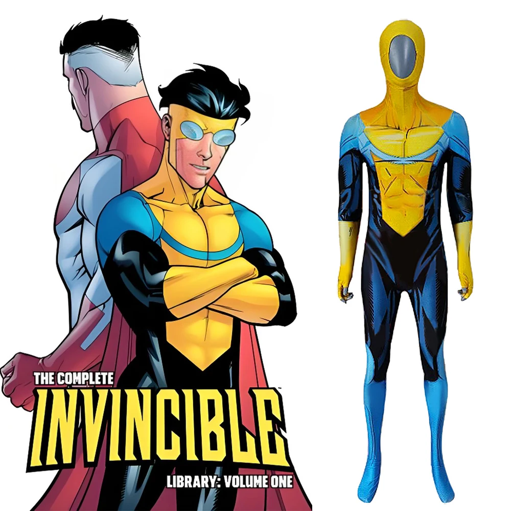 Костюм Invincible для косплея Марка Грейсона, супергеройский комбинезон из спандекса с 3D-печатью, наряд на Хэллоуин для взрослых мужчин
Костюм Invincible для косплея Марка Грейсона, супергеройский комбинезон из спандекса с 3D-печатью, наряд на Хэллоуин для взрослых мужчин