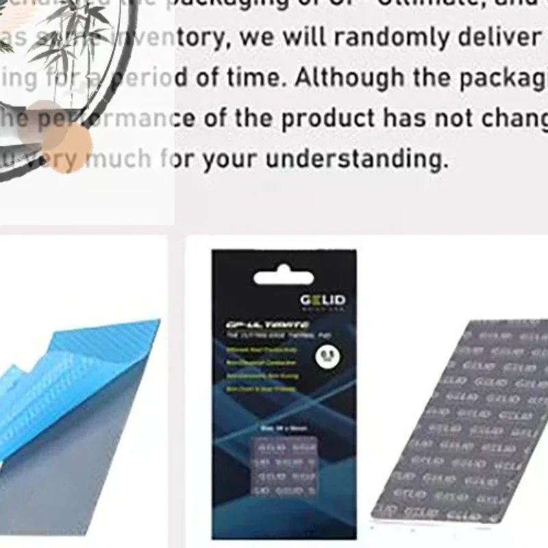 GELID 15W/MK Thermal Pad CPU/GPU Graphics Motherboard Silicone Grease Pad Heat Dissipation Silicone Pad
GELID 15W/MK Thermal Pad CPU/GPU Graphics Motherboard Silicone Grease Pad Heat Dissipation Silicone Pad