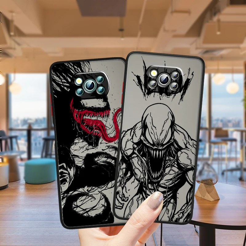 Venom Popular Art Cool Marve Frosted Translucent For Xiaomi Mi Poco X5 X4 X3 M6 M5S M5 M4 M3 F5 F4 F3 F6 Pro 5G TPU Phone Case
Venom Popular Art Cool Marve Frosted Translucent For Xiaomi Mi Poco X5 X4 X3 M6 M5S M5 M4 M3 F5 F4 F3 F6 Pro 5G TPU Phone Case