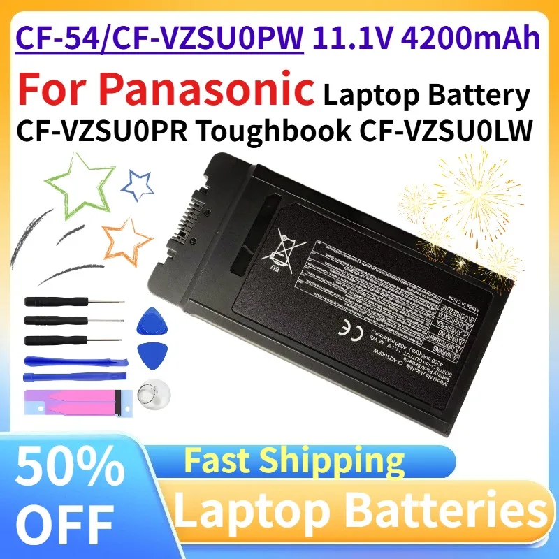 CF-54 CF-VZSU0PW CF-VZSU0GW 11.1V 4200mAh Laptop Batteries for Panasonic Laptop Battery CF-VZSU0PR Toughbook CF-VZSU0LW 46Wh
CF-54 CF-VZSU0PW CF-VZSU0GW 11.1V 4200mAh Laptop Batteries for Panasonic Laptop Battery CF-VZSU0PR Toughbook CF-VZSU0LW 46Wh