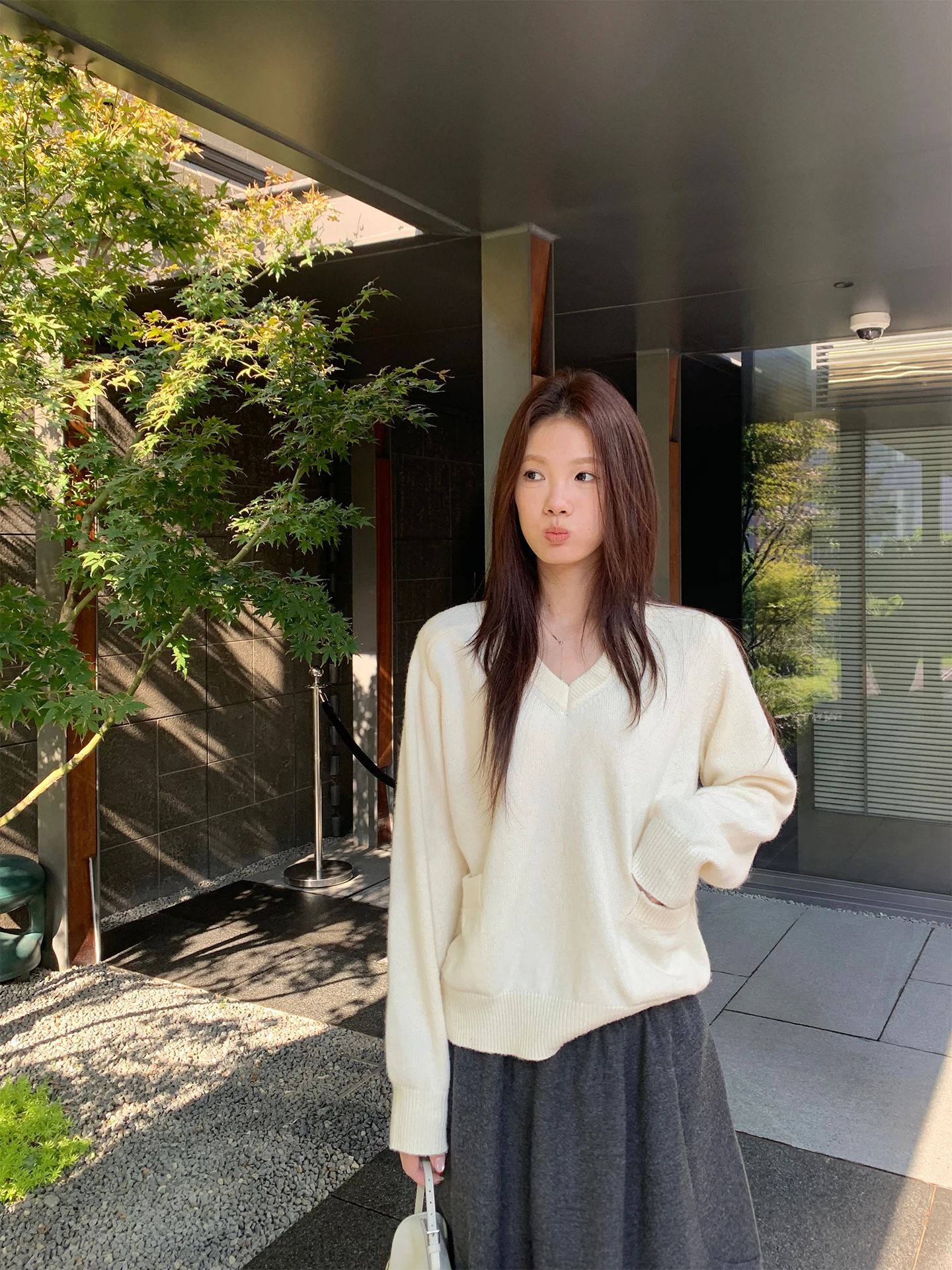 Классический вязаный свитер Cactiop с двойным воротником, женский свободный пуловер с V-образным вырезом, повседневный топ из смесовой ткани (полиэстер и шерсть) с длинными рукавами
Классический вязаный свитер Cactiop с двойным воротником, женский свободный пуловер с V-образным вырезом, повседневный топ из смесовой ткани (полиэстер и шерсть) с длинными рукавами