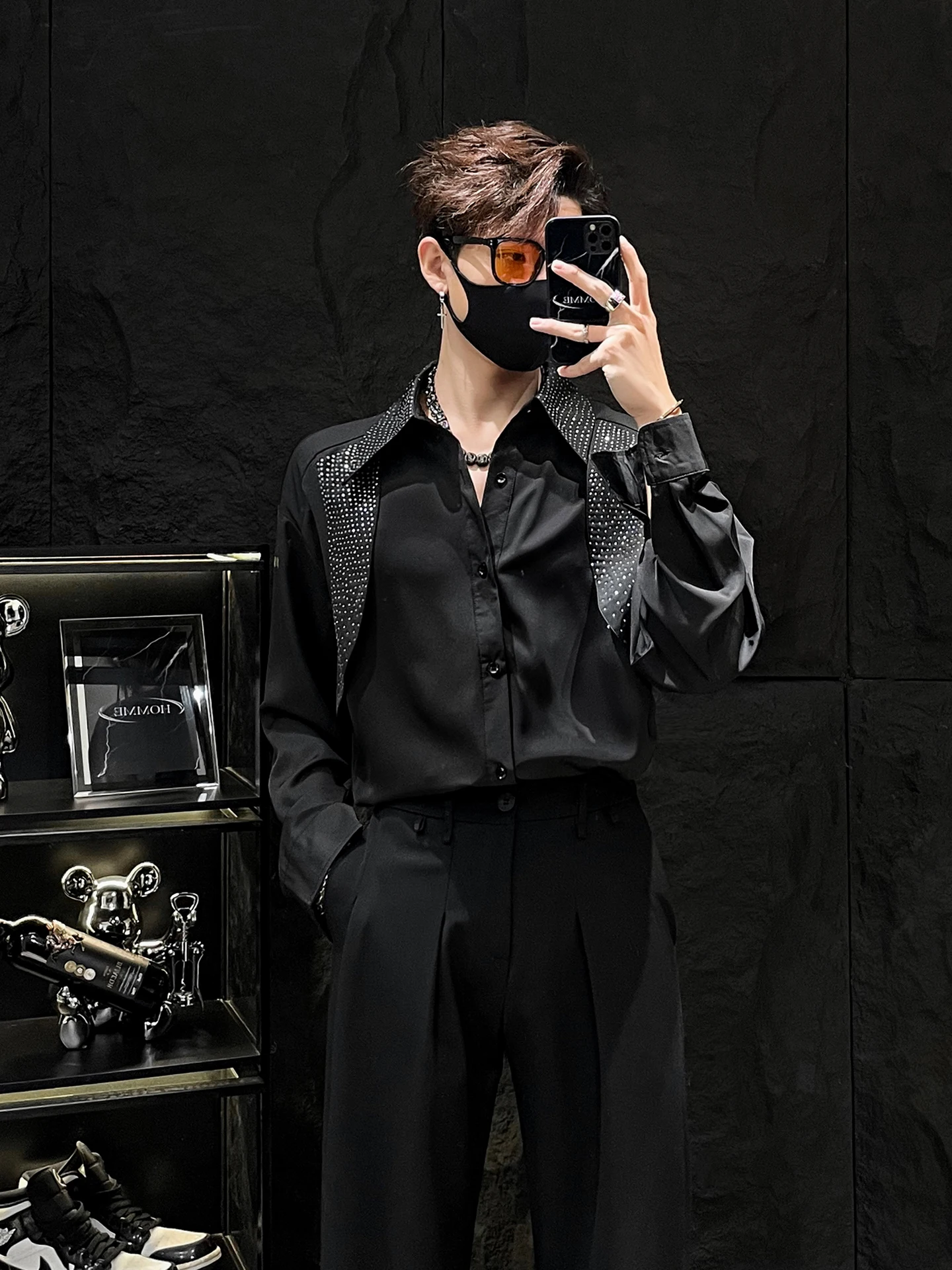 Роскошные мужские часы с воротником-стойкой в стиле пэчворк со стразами и длинным светом премиум-класса Feel Cool Bla irt Youth Faion Polyes...
Роскошные мужские часы с воротником-стойкой в стиле пэчворк со стразами и длинным светом премиум-класса Feel Cool Bla irt Youth Faion Polyes...