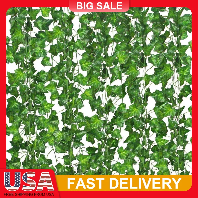 12PCS Artificial Ivy Garland 84ft Fake Vines for Wall Decor, Wedding Garden Home Aesthetic Realistic Green Leaves Indoor Outdoor
12PCS Artificial Ivy Garland 84ft Fake Vines for Wall Decor, Wedding Garden Home Aesthetic Realistic Green Leaves Indoor Outdoor