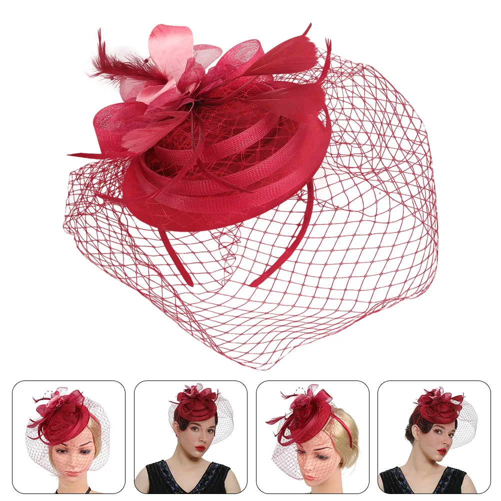 Bride Hair Clip Fascinators Headband Tea Party Hairpin Bridal Headdress Artificial for Women Hat
Bride Hair Clip Fascinators Headband Tea Party Hairpin Bridal Headdress Artificial for Women Hat