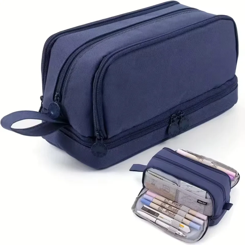 Large Capacity Pencil Case Simple Solid Color Stationery Box Double Layer Multifunctional Pen Pouch Students School Supplies
Large Capacity Pencil Case Simple Solid Color Stationery Box Double Layer Multifunctional Pen Pouch Students School Supplies