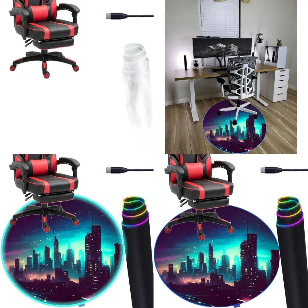 LED RGB Illuminated Gaming Floor Mat - Noise-Canceling, Anti-Slip Desk Chair Mat for Hardwood Floors
LED RGB Illuminated Gaming Floor Mat - Noise-Canceling, Anti-Slip Desk Chair Mat for Hardwood Floors