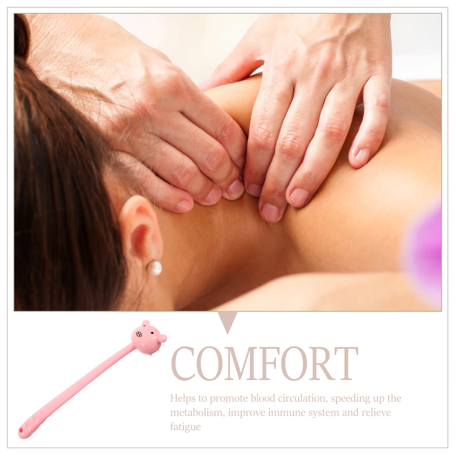 Massage Hammer Pink Silica Gel Body Massager Long Handle Anti Slip Back Meridian Tool Muscle Relaxation Percussion Stick
Massage Hammer Pink Silica Gel Body Massager Long Handle Anti Slip Back Meridian Tool Muscle Relaxation Percussion Stick