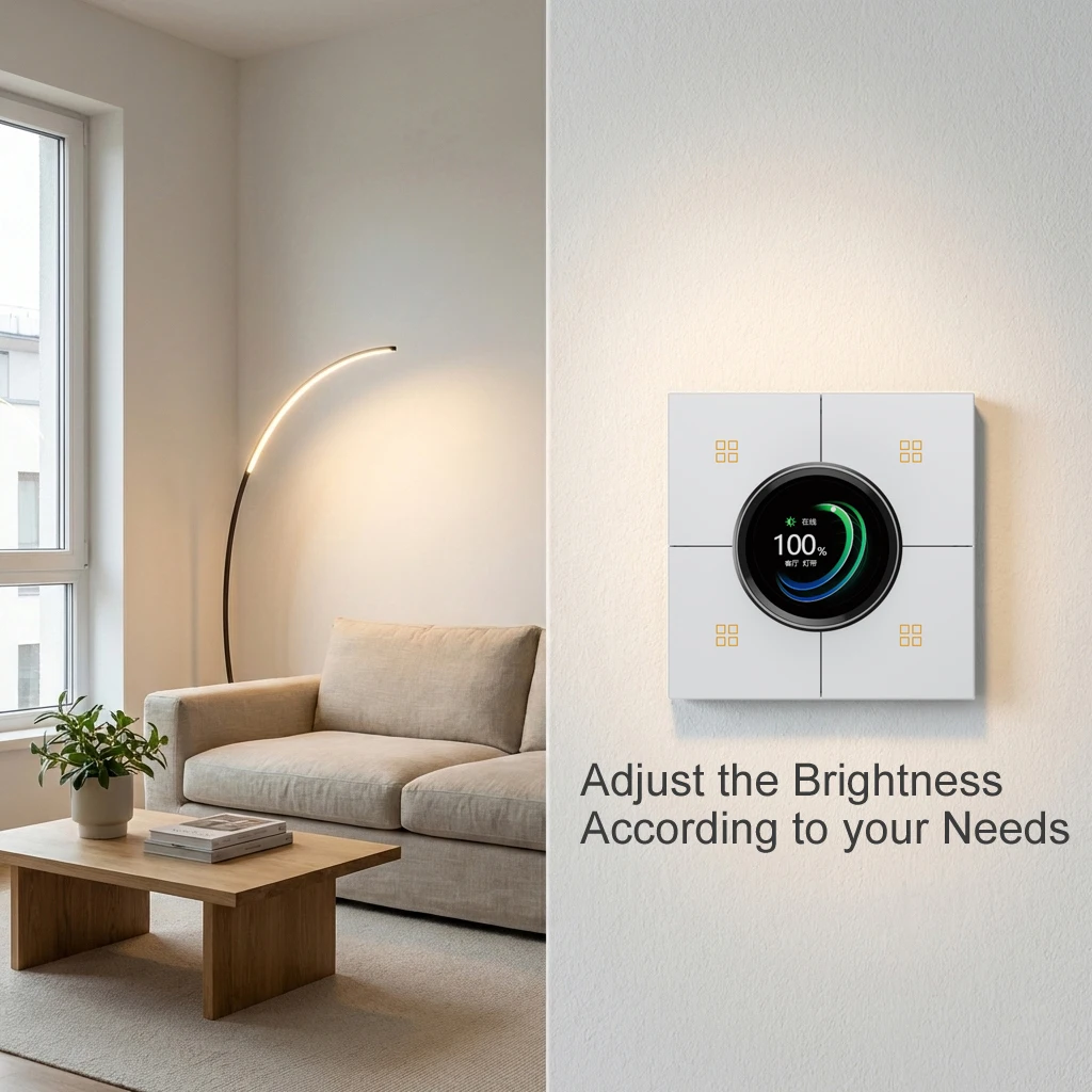 X3-Dimming UK Tuya Smart Switch Panel with Brightness Color Temperature Knob Home Automation Works Alexa Smart Life App Control
X3-Dimming UK Tuya Smart Switch Panel with Brightness Color Temperature Knob Home Automation Works Alexa Smart Life App Control