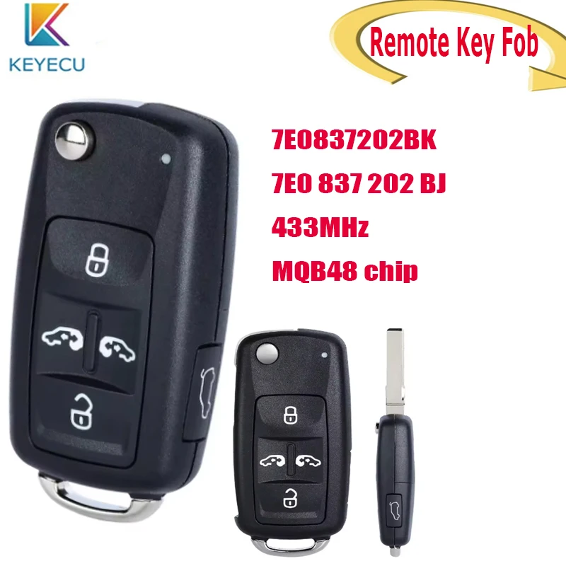 KEYECU Smart Remote Key Fob for Volkswangen Multivan Sharan 2016 2017 7E0837202BK 7E0 837 202 BJ 5B 434MHZ MQB Chip
KEYECU Smart Remote Key Fob for Volkswangen Multivan Sharan 2016 2017 7E0837202BK 7E0 837 202 BJ 5B 434MHZ MQB Chip