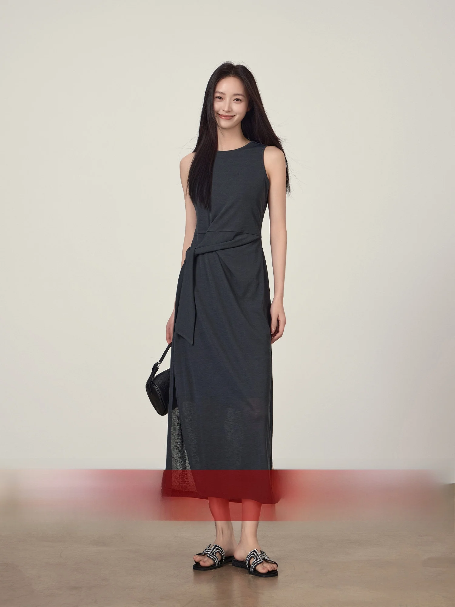 Summer Lazy Style Belted Dress Women's Slimming Waist Long Sleeveless Vest Dress Casual Polyester Fiber Skin-friendly Breathable
Summer Lazy Style Belted Dress Women's Slimming Waist Long Sleeveless Vest Dress Casual Polyester Fiber Skin-friendly Breathable
