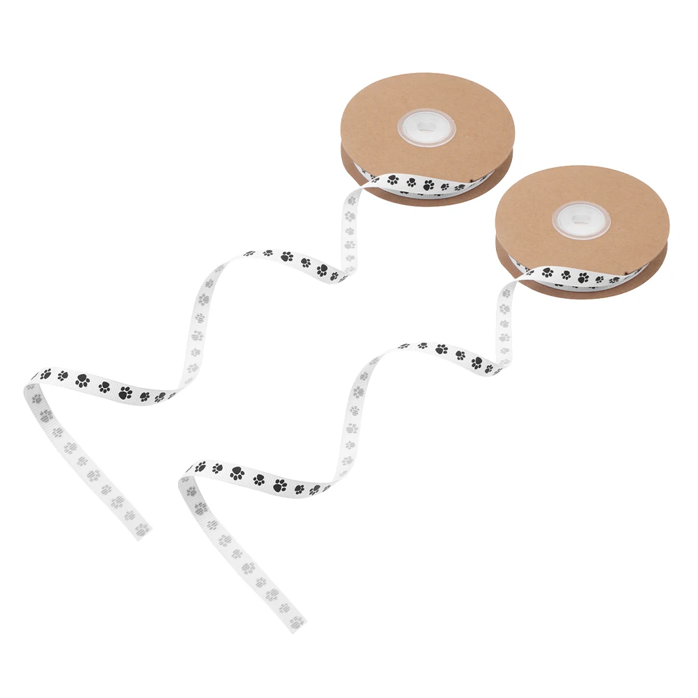 2 Paw Print Ribbon Black White Polyester Grosgrain for Pet Clothing DIY Crafts Holiday Decorations Puppy Accessories
2 Paw Print Ribbon Black White Polyester Grosgrain for Pet Clothing DIY Crafts Holiday Decorations Puppy Accessories