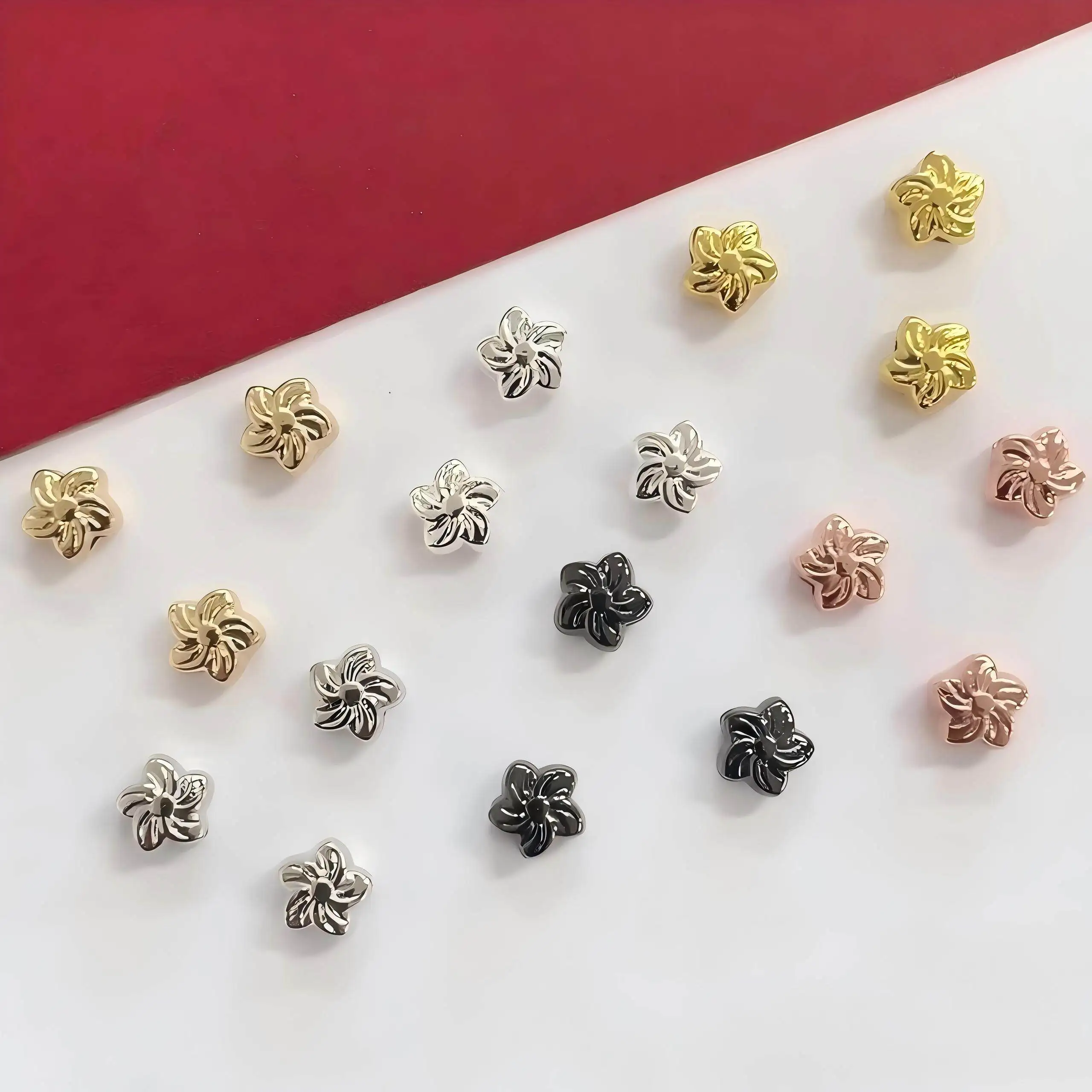 20 Pieces Copper Plated Redbud Flower Spacer Beads DIY Pearl Bracelet Necklace Accessories Jewelry Making Materials Wholesale
20 Pieces Copper Plated Redbud Flower Spacer Beads DIY Pearl Bracelet Necklace Accessories Jewelry Making Materials Wholesale