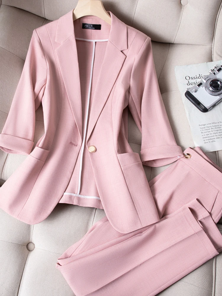 Korean Edition New Women's Suit Casual Office Lady Fashion Solid Color Chic Two Piece Trendy 2024 New in Spring/Summer
Korean Edition New Women's Suit Casual Office Lady Fashion Solid Color Chic Two Piece Trendy 2024 New in Spring/Summer