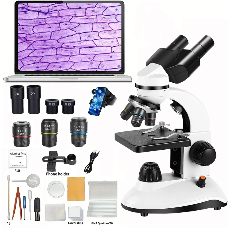 Binocular Microscope, High Definition LED for Students Kids Adults, Lab Home School Science Education,Portable Microscope
Binocular Microscope, High Definition LED for Students Kids Adults, Lab Home School Science Education,Portable Microscope