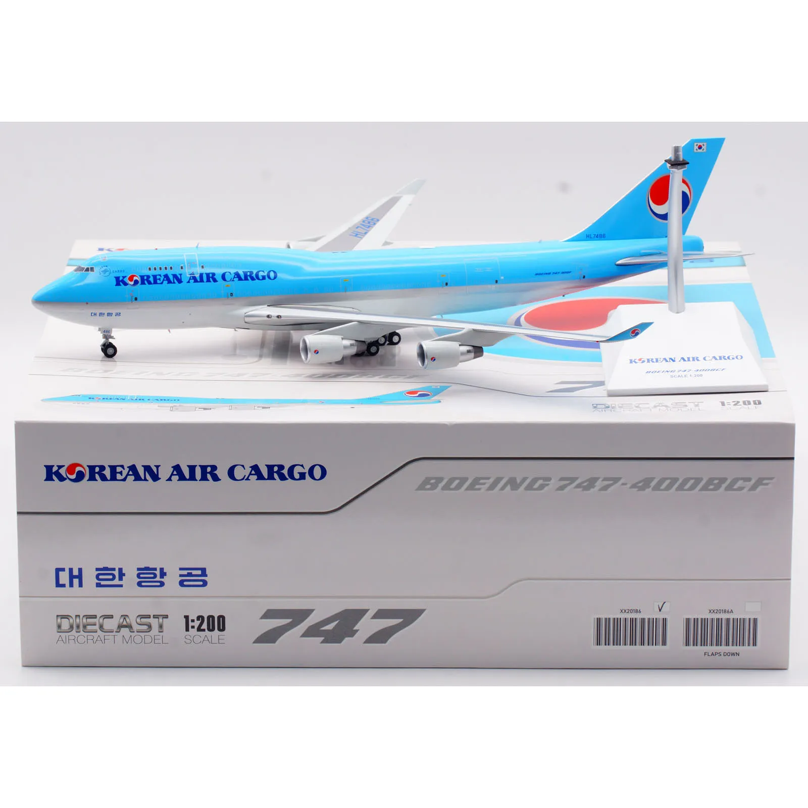 XX20186 Alloy Collectible Plane Gift JC Wings 1:200 Korean Air Cargo "SkyTeam" Boeing B747-400BCF Diecast Aircraft Model HL7486
XX20186 Alloy Collectible Plane Gift JC Wings 1:200 Korean Air Cargo "SkyTeam" Boeing B747-400BCF Diecast Aircraft Model HL7486