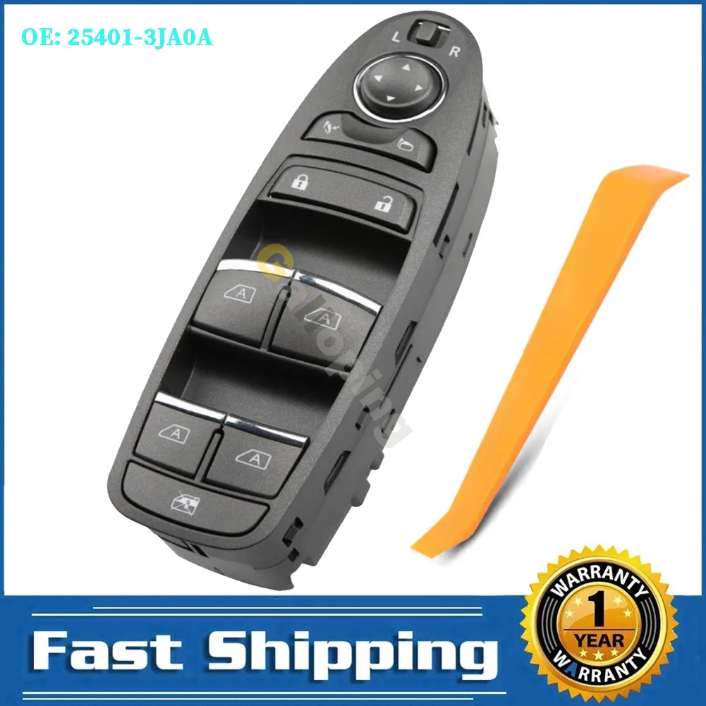 25401-3JA0A Front Left Master Power Window Control Switch Glass Lifter Button For Nissan Infiniti JX35 QX60 3.5L Car Accessories
25401-3JA0A Front Left Master Power Window Control Switch Glass Lifter Button For Nissan Infiniti JX35 QX60 3.5L Car Accessories