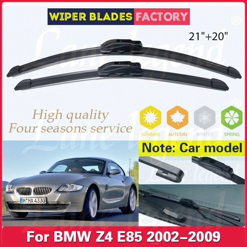 2pcs For BMW Z4 E85 2002 - 2009 Car Front Wiper Blade Windshield Windscreen Brushes Wash Car Accessories 2006 2007 2008 21"+20"
2pcs For BMW Z4 E85 2002 - 2009 Car Front Wiper Blade Windshield Windscreen Brushes Wash Car Accessories 2006 2007 2008 21"+20"