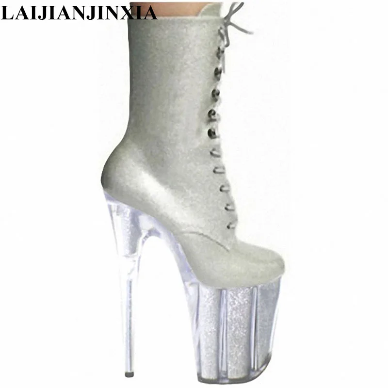 Glitter Pole Dance Short Ankle Boots 8 Inch Super High Heels Stripper platform Exotic 20cm french bulldog bling Queen sexy stage
Glitter Pole Dance Short Ankle Boots 8 Inch Super High Heels Stripper platform Exotic 20cm french bulldog bling Queen sexy stage