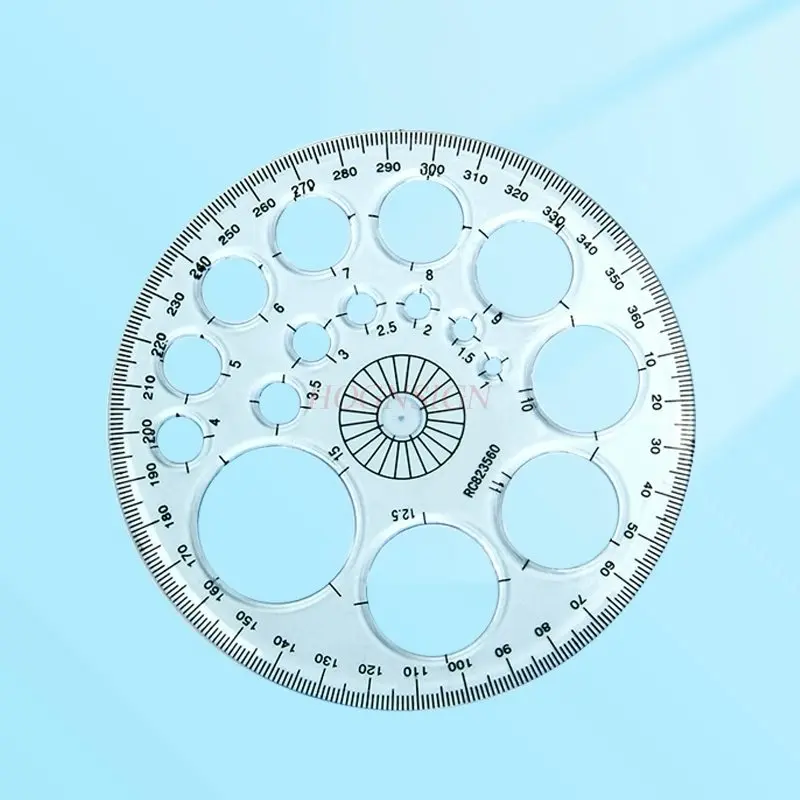 1 шт. полный круг транспортир, измерительный инструмент для шаблона для рисования кругов, линейка шаблона для рисования, многофункциональный угол
1 шт. полный круг транспортир, измерительный инструмент для шаблона для рисования кругов, линейка шаблона для рисования, многофункциональный угол