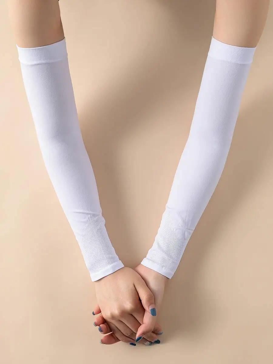 Solid White Arm Warmers Sleeves For Women Winter Fashion Accessories
Solid White Arm Warmers Sleeves For Women Winter Fashion Accessories