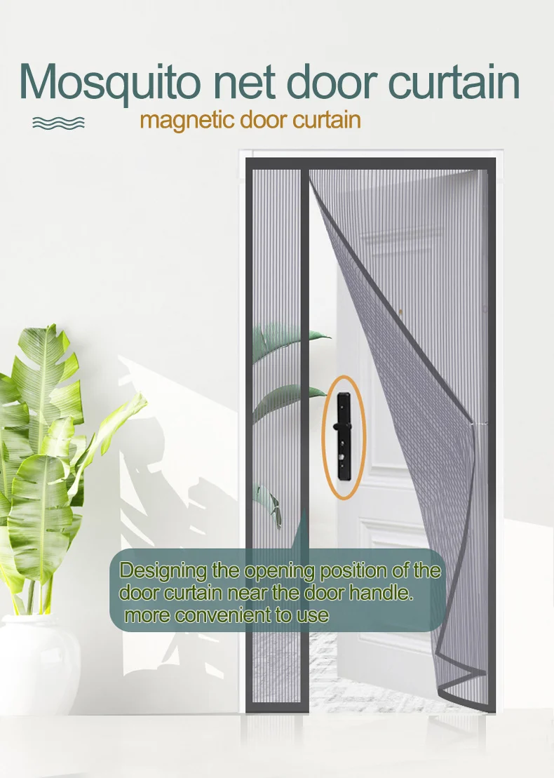 Mosquito Proof Door Curtain Summer Washable Insect Sand Fly Net Thickened Translucent Windshield Curtain Home Magnets Door Mesh
Mosquito Proof Door Curtain Summer Washable Insect Sand Fly Net Thickened Translucent Windshield Curtain Home Magnets Door Mesh