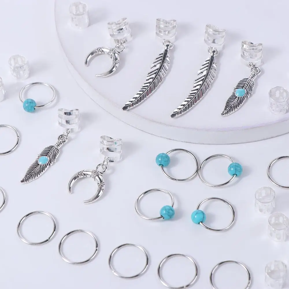 31pcs Turquoise Hollow Out Hair Ring Dread Locks Metal Cuff Clips Dreadlocks Beads Dirty Braids Hair Braiding Hair Braid Tubes
31pcs Turquoise Hollow Out Hair Ring Dread Locks Metal Cuff Clips Dreadlocks Beads Dirty Braids Hair Braiding Hair Braid Tubes