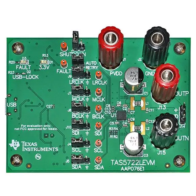 New TAS5722LEVM EVALUATION MODULE
New TAS5722LEVM EVALUATION MODULE