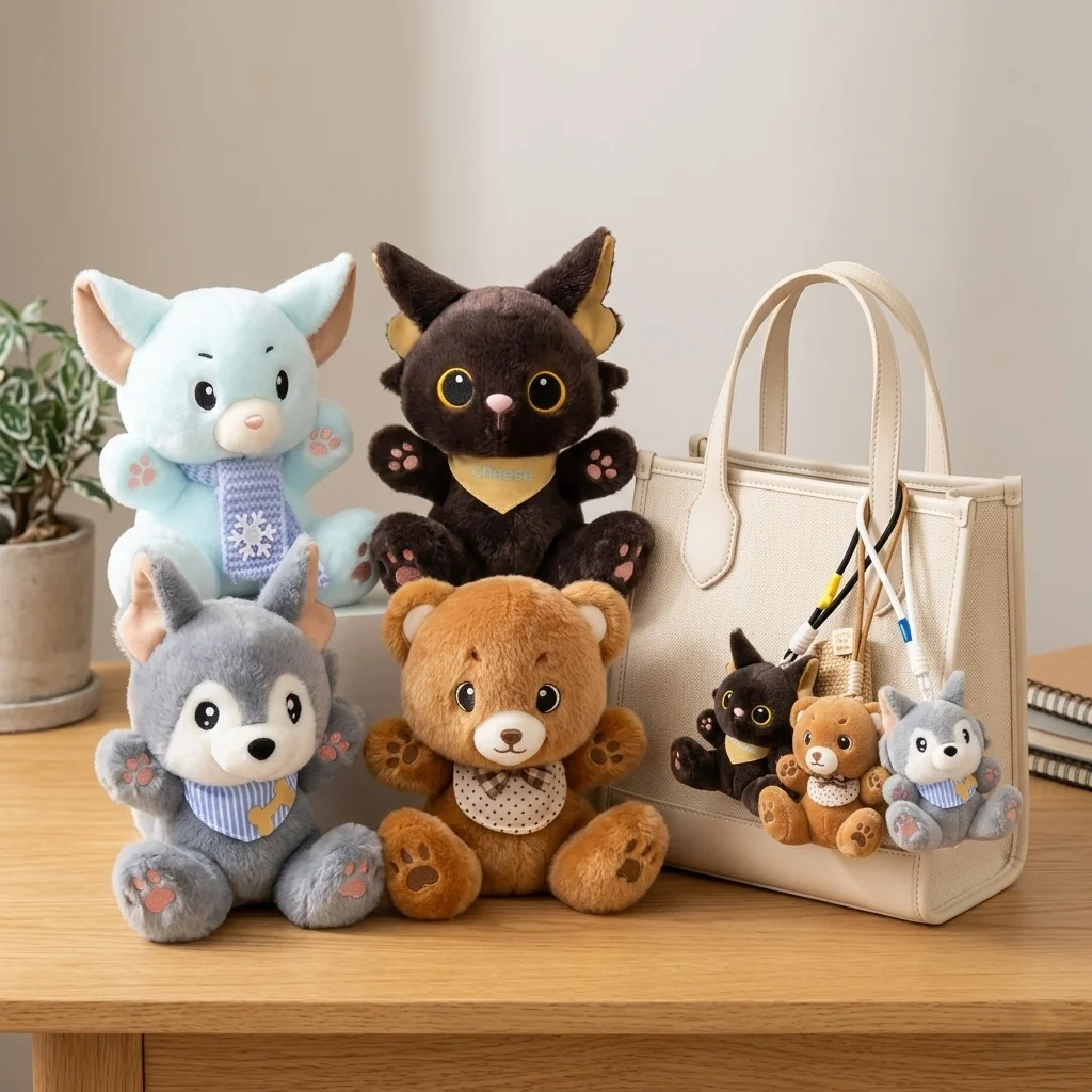 Cat Wolf Mouse Bear Plush Toys Animal Plush Keychains Adorably Car Key Holder Kawaii Decor Toys Exquisite Kids Birthday Gifts
Cat Wolf Mouse Bear Plush Toys Animal Plush Keychains Adorably Car Key Holder Kawaii Decor Toys Exquisite Kids Birthday Gifts