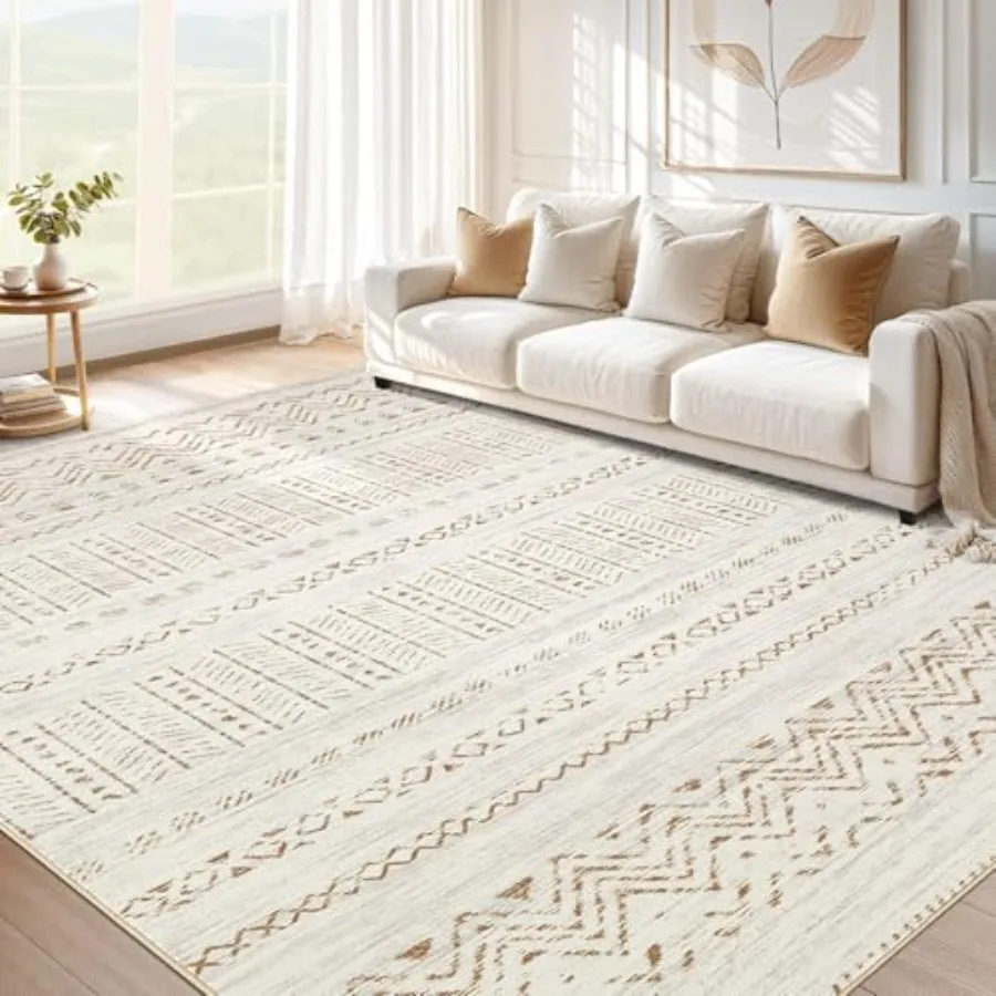 Large Living Room Area Rug 12x15: Soft Machine Washable Boho Moroccan Farmhouse Rugs for Bedroom Under Dining Table NonSlip Ind
Large Living Room Area Rug 12x15: Soft Machine Washable Boho Moroccan Farmhouse Rugs for Bedroom Under Dining Table NonSlip Ind