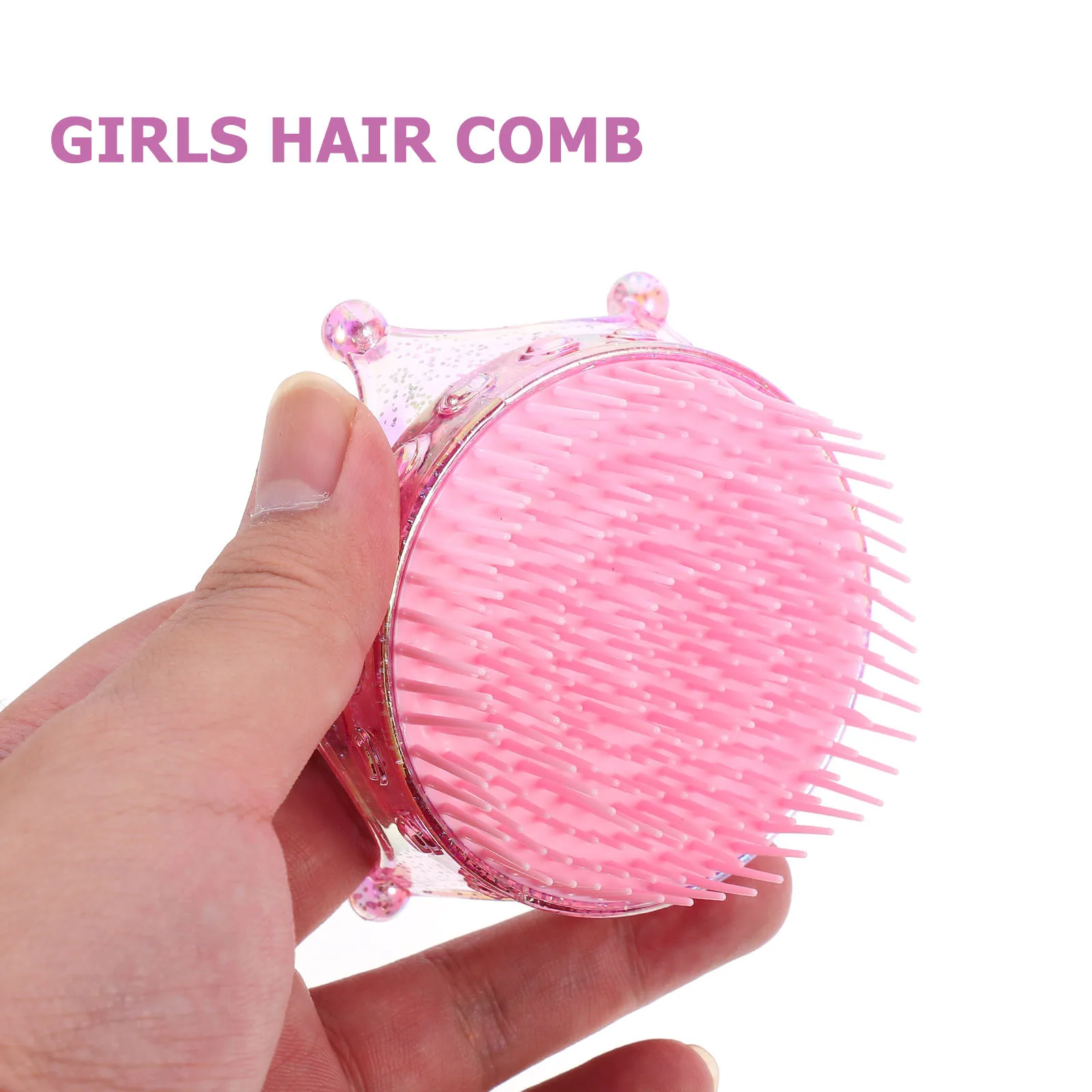 2pcs Glitter Crown Shape Detangling For Portable Lightweight Anti- Hairbrush Compact Design Durable Safe Use
2pcs Glitter Crown Shape Detangling For Portable Lightweight Anti- Hairbrush Compact Design Durable Safe Use