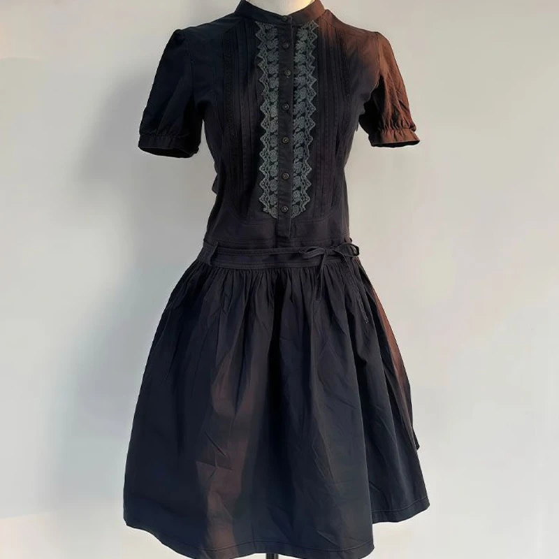Black Lace Patchwork Dress For Women'S Summer Vintage Slimming Fashion Short Dress
Black Lace Patchwork Dress For Women'S Summer Vintage Slimming Fashion Short Dress