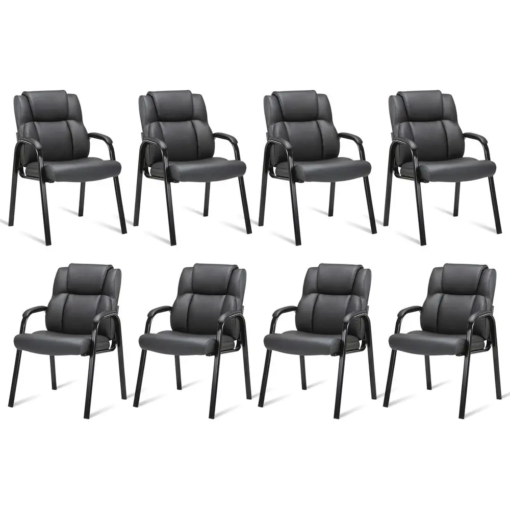 Luxury Padded Leather Chairs for Conference Rooms, Lobby, and Waiting Areas, 350 lbs Capacity, Set of 8
Luxury Padded Leather Chairs for Conference Rooms, Lobby, and Waiting Areas, 350 lbs Capacity, Set of 8